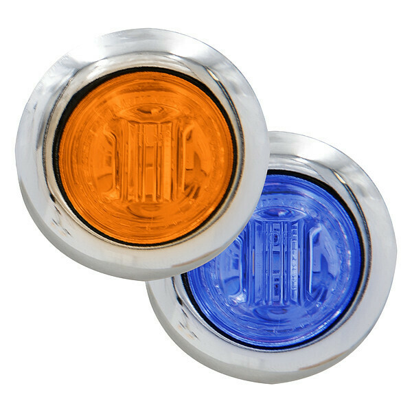 Maxxima Clearance Marker Light, Amber/Blue, LED M09340YBL-DC
