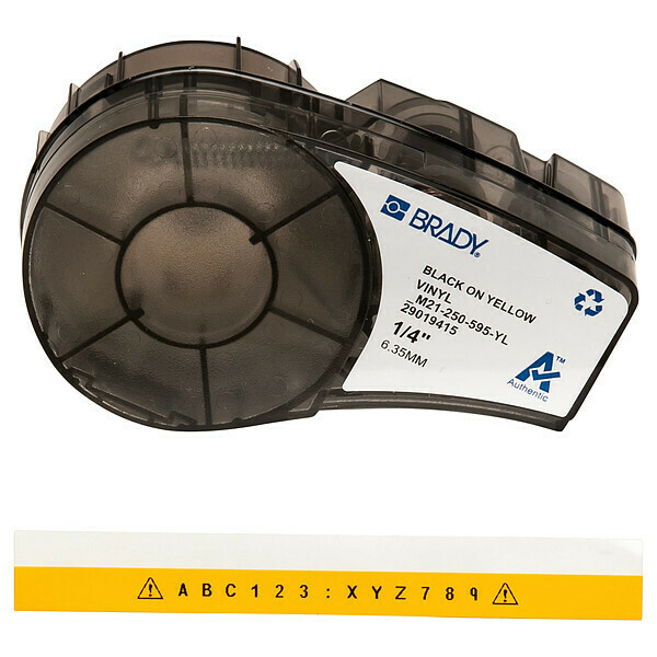 Brady Label Tape Cartridge, Permanent Printer M21-250-595-YL