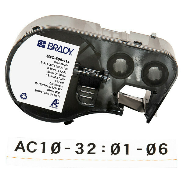 Brady Label and Ribbon Cartridge, Polyester M4C-500-414
