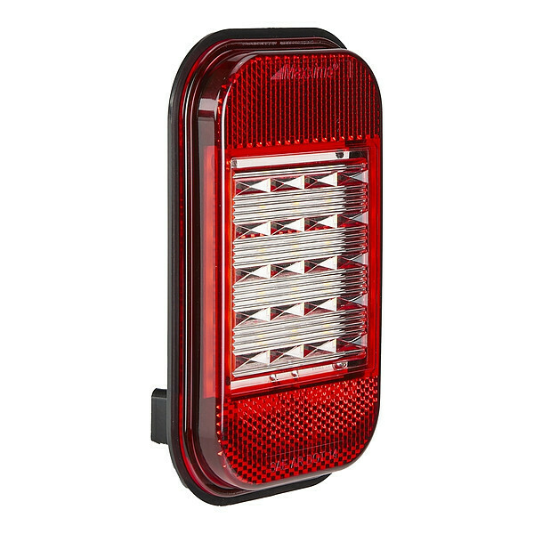 Maxxima Back-Up Light, Red, Rectangular, 0.5 A M42214