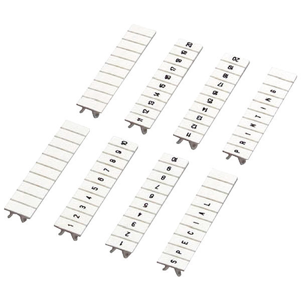 Square D Clip In Marking Strip, Nylon, 10, White NSYTRAB540