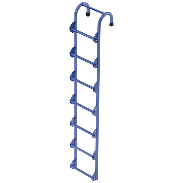 Vestil Storage Tank Ladder, Steel, Powder Coated Finish, 300 lb Load Capacity NTAL-7