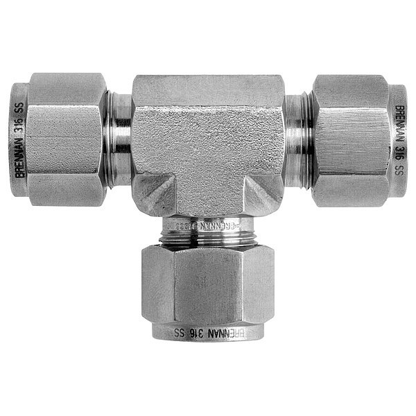 Brennan Industries Union Tee, N2603 N2603-20-20-20-SS