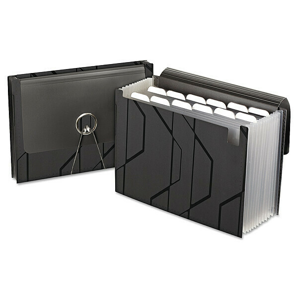 Zoro Select Expandable File Wallet 8-1/2 x 11" 13 Pocket, 4" Expansion PFX02327