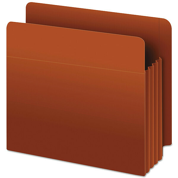 Pendaflex Expandable File Folder 8-1/2 x 11" Red, 3-1/2" Expansion, Black, PK10 PFX95343
