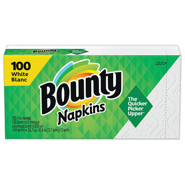 Bounty Disp Lun Nap, 6 in  x , 6 in , PK100 34884