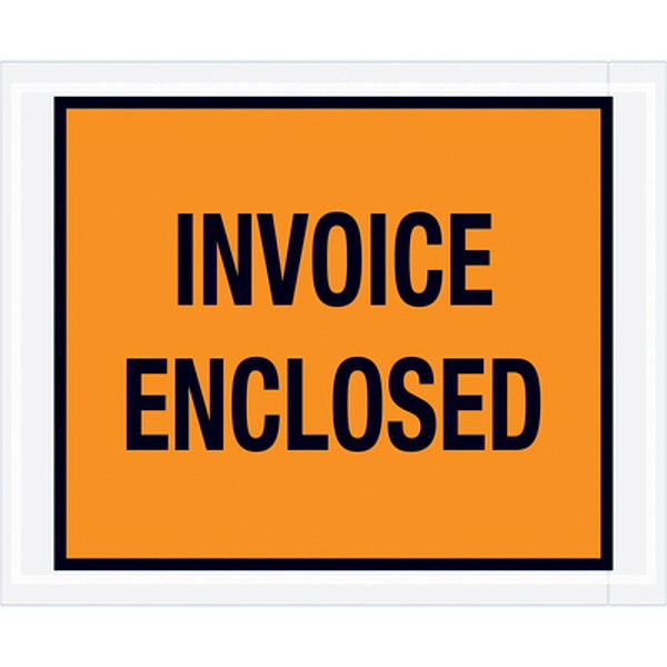 Zoro Select Invoice Envelope, Orange, PK1000 PL17