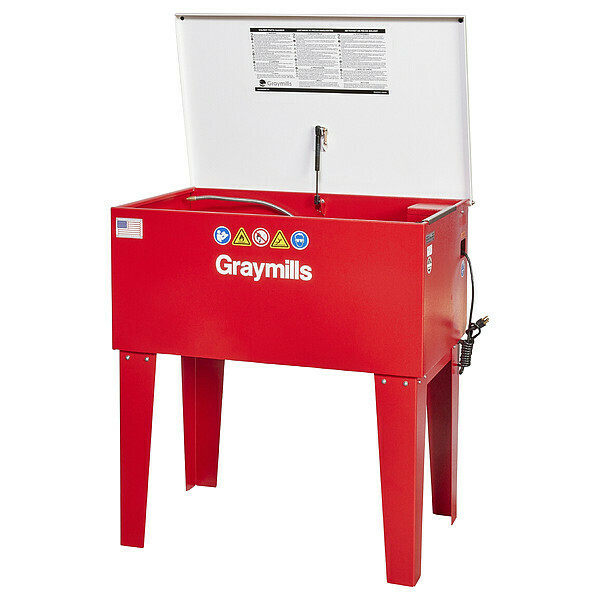 Graymills Parts Washer, Tank Steel, 15 gal, 36" W PL364-A