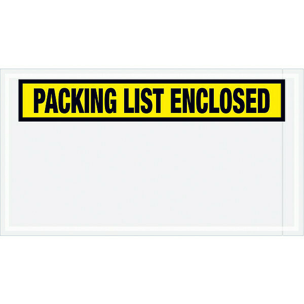 Zoro Select Packing List Envelopes, 10 x 5 1/2 PL445