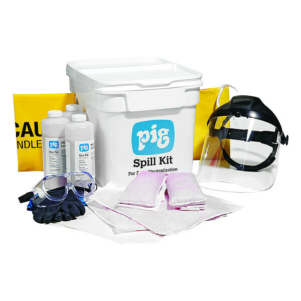 Pig Base Neutralizing Spill Kit, 19-1/4" H KIT319