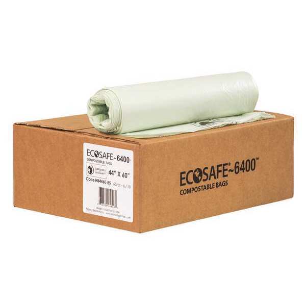 Ecosafe-6400 64 gal Trash Bags, 60 in x 44 in, 60 PK HB4460-85