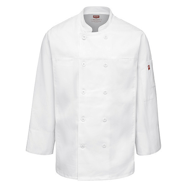 Red Kap Chef Coat, M, White 054MWH RG M