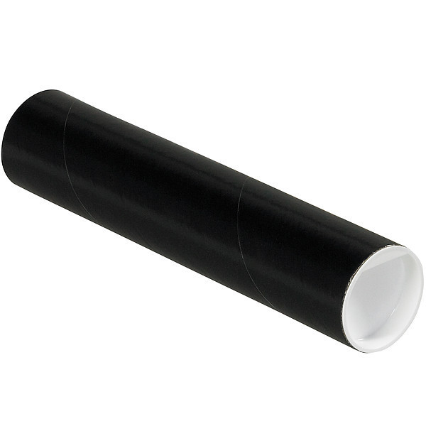 Crownhill Mailing Tube, 9inLx2in.dia, Black, PK50 P2009BL