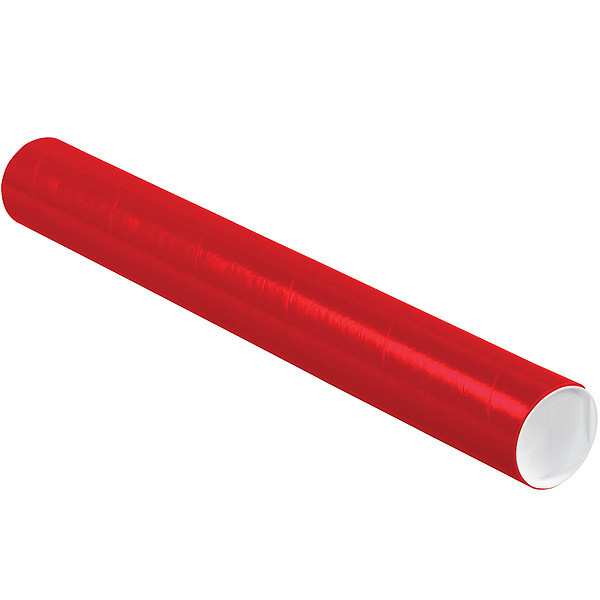 Crownhill Mailing Tube, 24inLx3in.dia, Red, PK24 P3024R