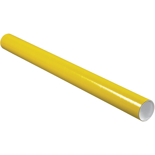 Crownhill Mailing Tube, 36inLx3in.dia, Yellow, PK24 P3036Y