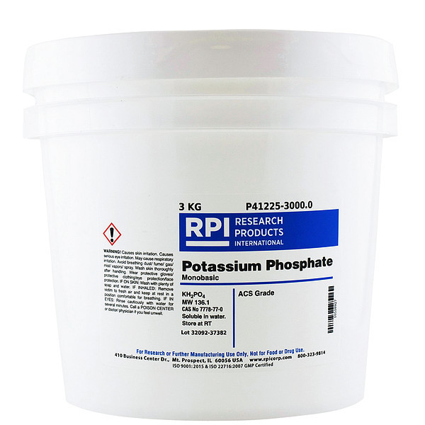 Rpi Potassium Phosphate Monobasic, 3kg P41225-3000.0