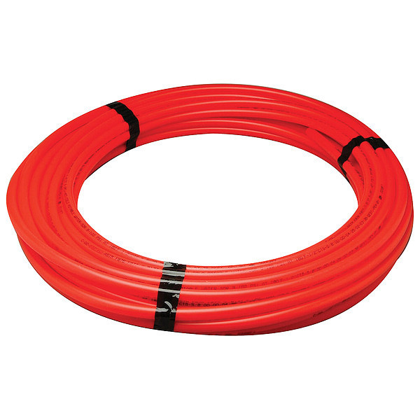 Zoro Select PEX Tubing, Red, 1 in, 300 ft, 100 psi Q5PC300XRED