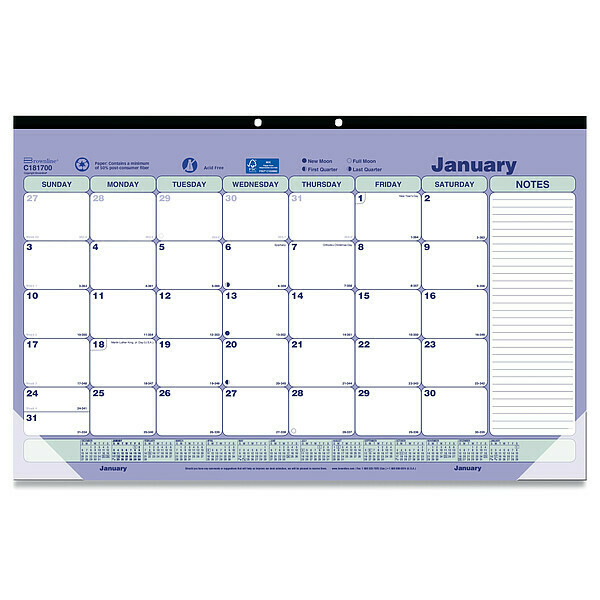 Brownline Monthly Desk Pad Calendar C181700