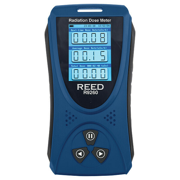 Reed Instruments Radiation Dos Mtr, 0.05to50 Sv/hr, Digital R9260