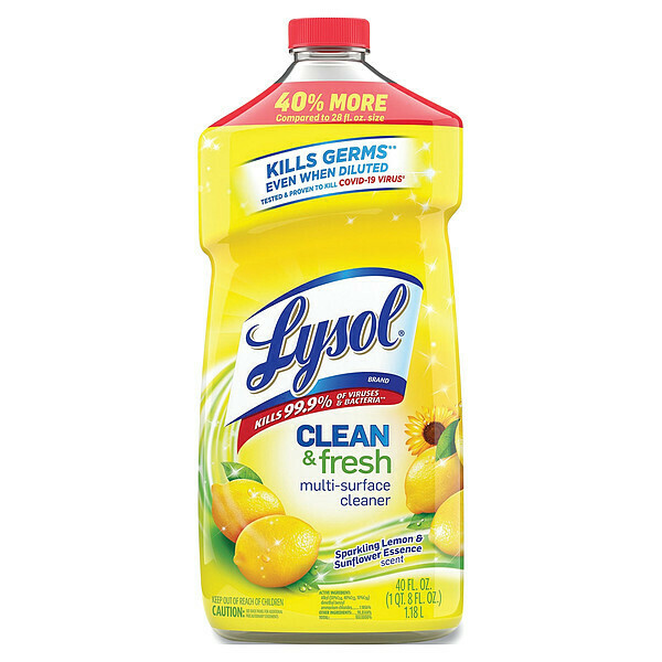 Lysol All Purpose Cleaner, 40 oz. Bottle, Sparkling Lemon & Sunflower Essence 19200-78626