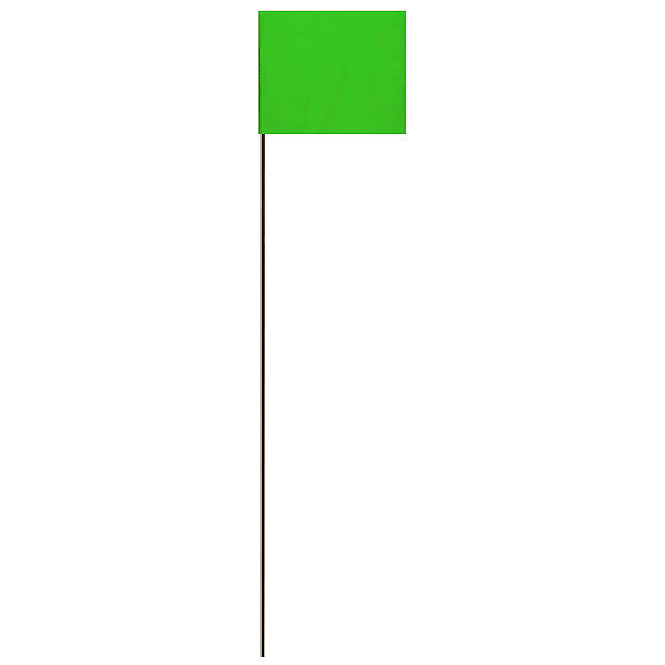 Hy-Ko Marking Flag, Green, Solid Pattern, PK25 SF-21/GR