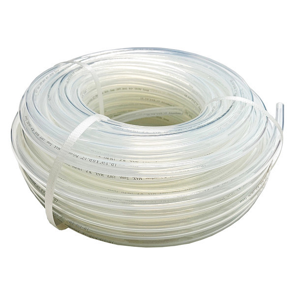 Zoro Select Tubing, 5/16In IDx1/2In OD, 100 Ft, Natural 806FG7