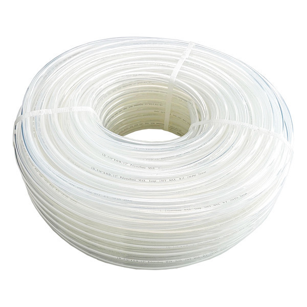 Zoro Select Tubing, 5/16In IDx1/2 In OD, 250Ft, Natural 806FH1