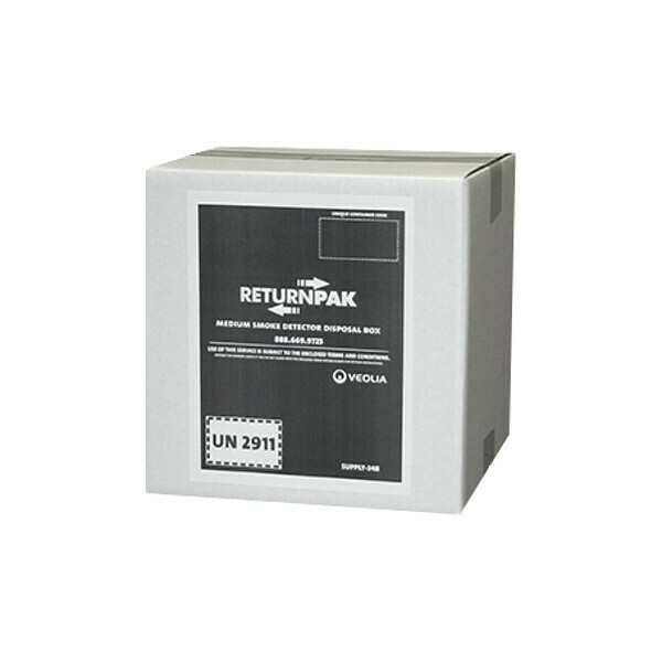 Returnpak Disposal Box, Smoke Detector, M SUPPLY-348