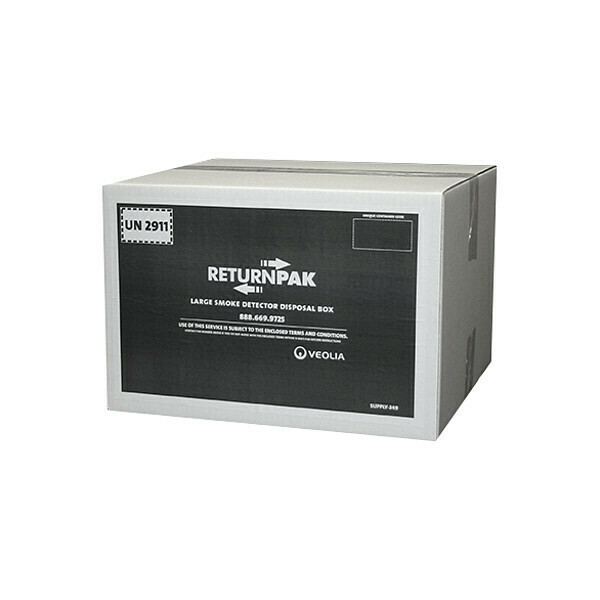 Returnpak Disposal Box, Smoke Detector, L SUPPLY-349