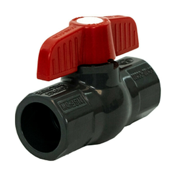 Jomar Valve 3/4" PVC Sched 80 Solvent Ball Valve S-701