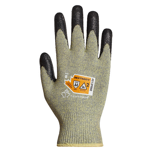 Superior Glove Fr Arc Flash 2 Neoprene Palm Cut 4, 9, PR S13FRNE-9