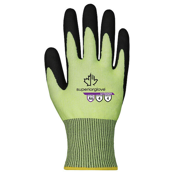 Superior Glove Glove 2XL- 21G A6 HiVis Foam Nitrile S21TAXGFN-12