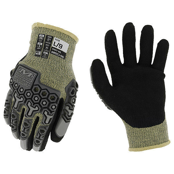 Mechanix Wear SpeedKnit(TM), Glove, Aramid, Size 8, 8, PR S85CJ-06-008