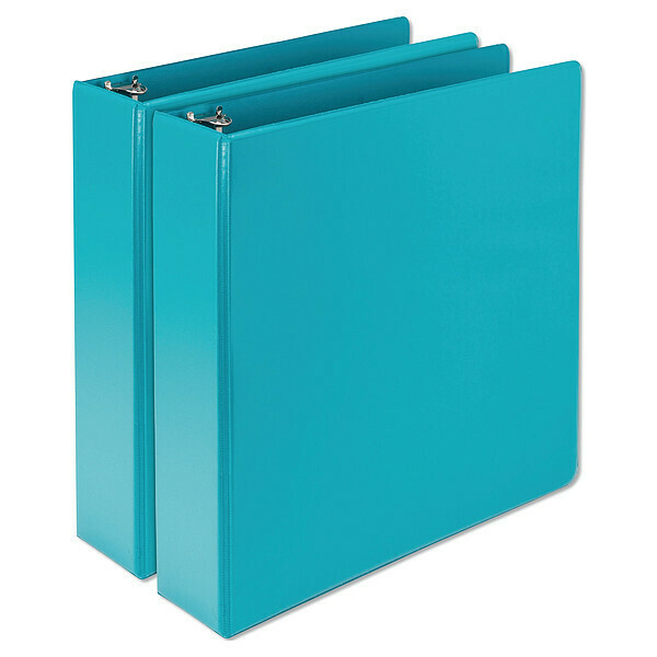 Samsill 2" Round Presentation View Binder, Turquoise SAMU86677