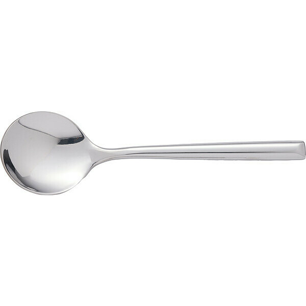 Iti Bouillon Spoon, 5 7/8 in L, Silver, PK12 SA-113
