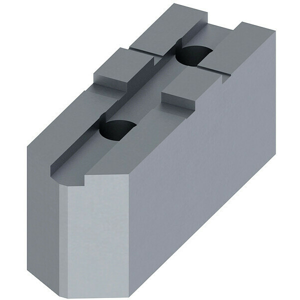 Abbott Workholding Soft Top Jaw Set, Steel, 1/2 in., PK3 TG12MDS1