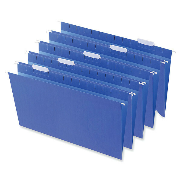 Universal One Hanging File Folders, Blue, PK25 UNV14216
