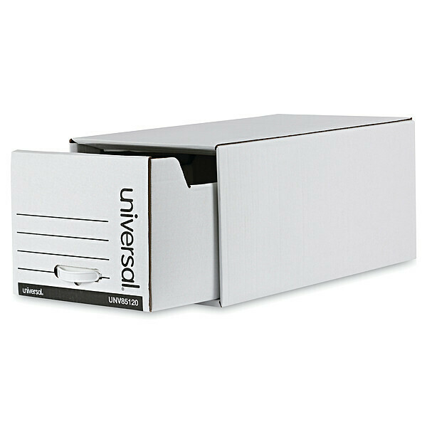 Universal Storage Box Drawer File, 12x24x10", PK6 UNV85120