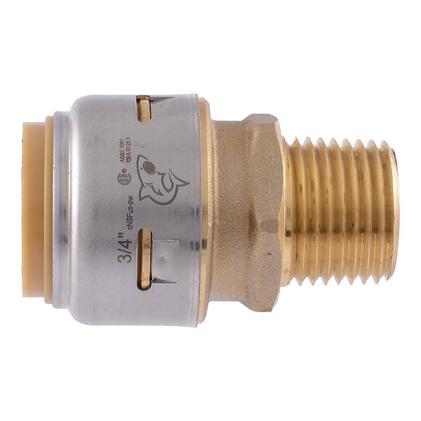 Sharkbite Max Adapter, Brass, Brass UR138