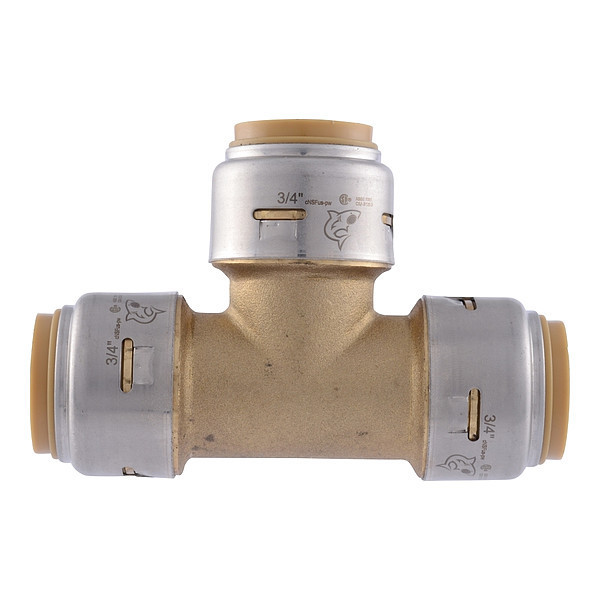 Sharkbite Max Union Tee, Brass, Brass UR370