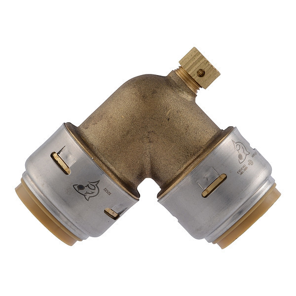 Sharkbite Max Elbow, Brass, Brass UR5256