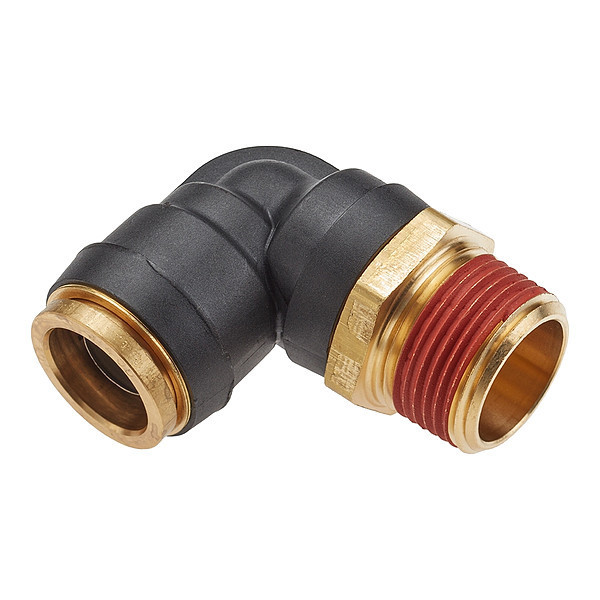 Legris Swivel Elbow, Brass, Black VS369PTCR-8-4