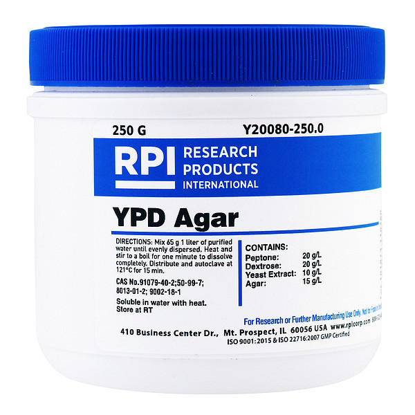 Rpi YPD Agar, 250g Y20080-250.0