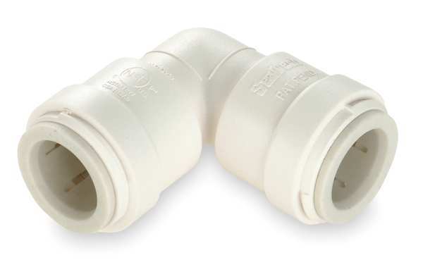 Watts Elbow, 5/8 in Tube Size, Polysulfone, White 3517-10