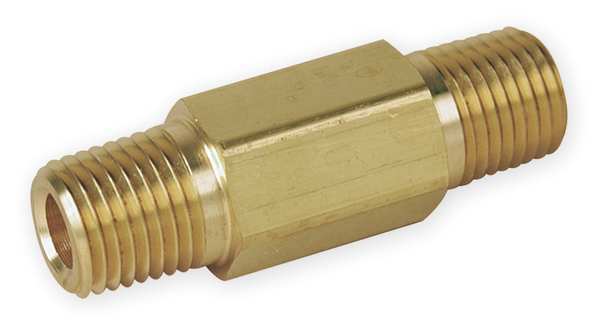 Parker Brass Pipe Fitting, MNPT x MNPT, 3/8" Pipe Size 6-6 MHLN-B 2.0