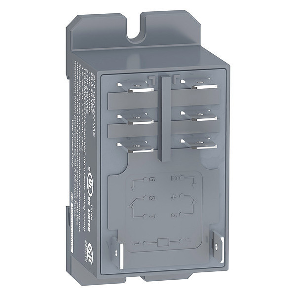 Schneider Electric Enclosed Power Relay, DIN-Rail & Surface Mounted, DPDT, 24V AC, 8 Pins, 2 Poles RPF2BB7