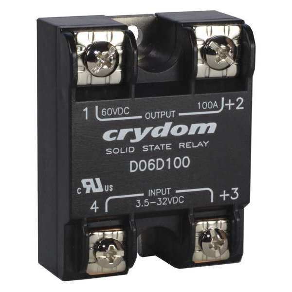 Crydom Solid State Relay, 3.5 to 32VDC, 80A D06D80