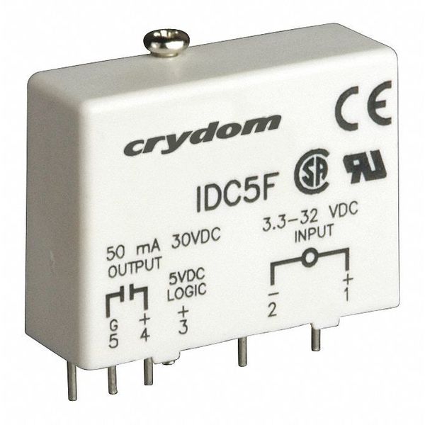 Crydom Input/Output Relay, 50mA, Plug-In, White IDC5