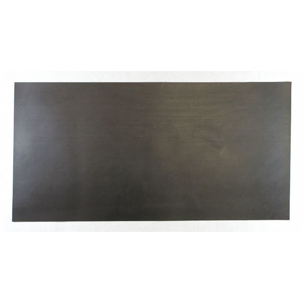 Zoro Select 1/4" Comm. Grade Buna-N Rubber Sheet, 12"x24", Black, 40A BULK-RS-H40-250