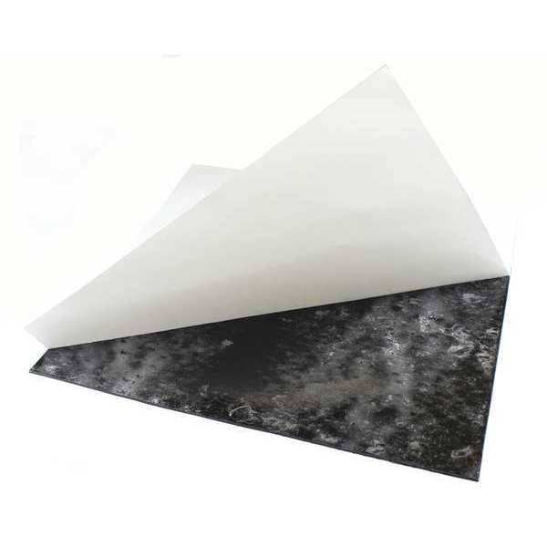Zoro Select 1/8" High Grade Neoprene Rubber Sheet, 12"x12", Black, 70A BULK-RS-NHS70-886